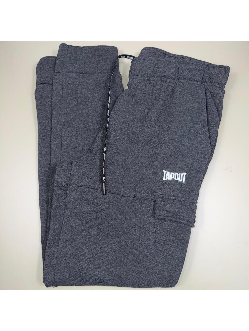Tapout Gray Cargo Jogger Sweatpants Men’s Medium